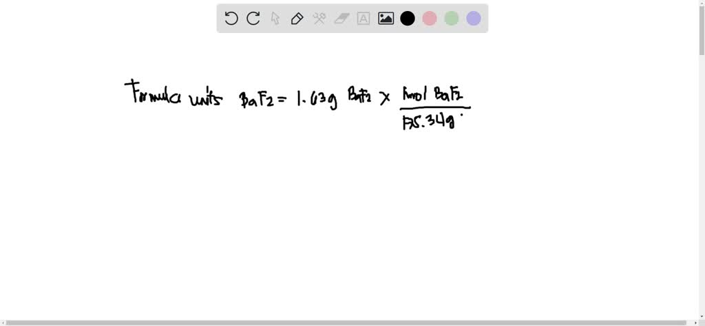 SOLVED: How many formula units of barium fluoride (BaF2) are in 1.63g ...