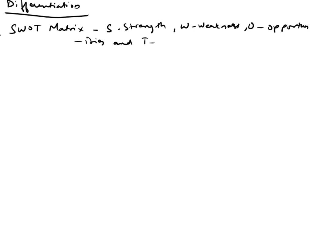 SOLVED How Are The SWOT Matrix SPACE Matrix BCG Matrix IE Matrix