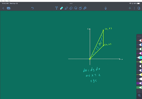 use-greens-theorem-to-evaluate-the-line-integral-along-the-given-positively-oriented-curve-c-xy2-dx-2x2y-dy-c-is-the-triangle-with-vertices-0-0-2-2-and-2-4-78704