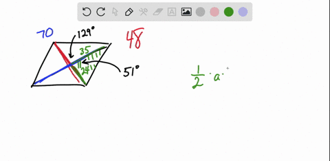 the-diagonals-of-a-parallelogram-measure-48m-and-70m-if-they-intersect-at-an-angle-of-51-find-the-area-of-the-parallelogram-40105