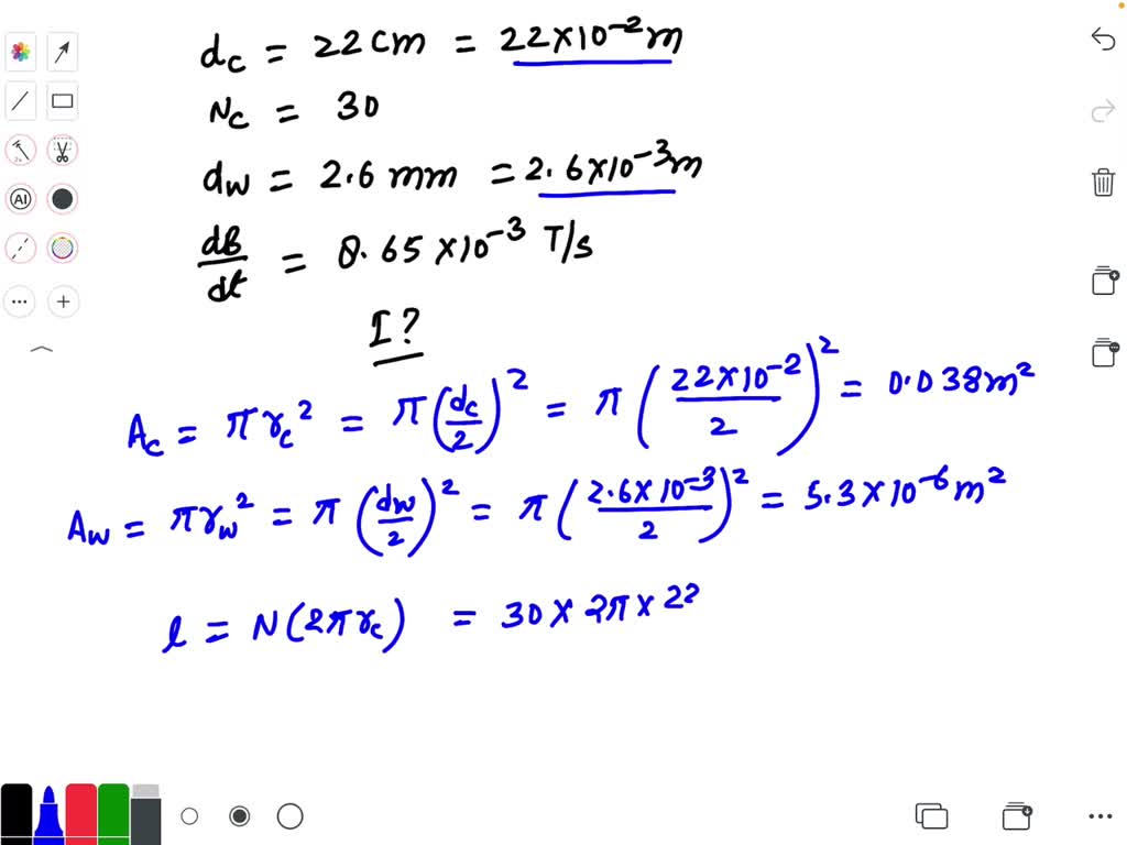 SOLVED A 10.8 cm diameter coil consists of 40 turns of circular copper
