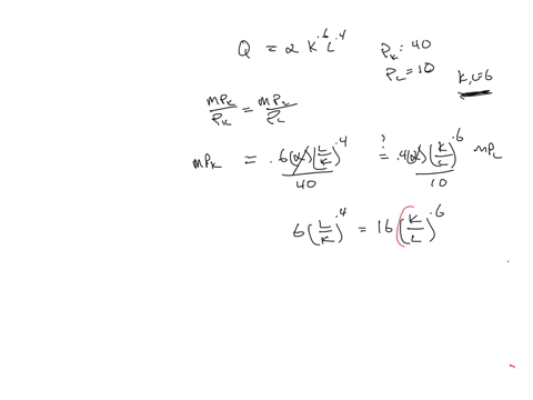 the-quantity-q-of-a-product-manufactured-by-a-company-is-given-by-qa-k06-l04-text-where-a-is-a-positive-constant-k-is-the-quantity-of-capital-and-l-is-the-quantity-of-labor-used-capital-costs-are-40-p