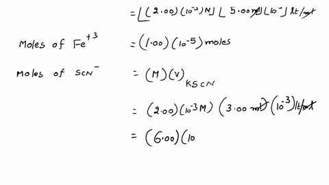 1-a-student-mixes-500-ml-200-3-1023-m-feno33-in-1-m-hno3-with-300-ml-200-3-1023-m-kscn-and-200-ml-of-water-she-finds-that-in-the-equilibrium-mixture-the-concentration-of-fescn2-is-70-3-1025-69157