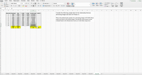 consider-the-following-sample-data-for-the-relationship-between-advertising-budget-and-sales-for-product-a-observation-1-2-3-4-5-6-7-8-9-10-advertising-40000-50000-50000-60000-70000-70000-80-55802