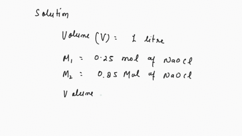 1-suppose-you-were-preparing-10-l-of-a-bleaching-solution-in-a-volumetric-flask-and-it-calls-for-025-mol-of-naocl-if-all-you-had-available-was-a-jug-of-bleach-that-contained-082-m-naocl-what-70352