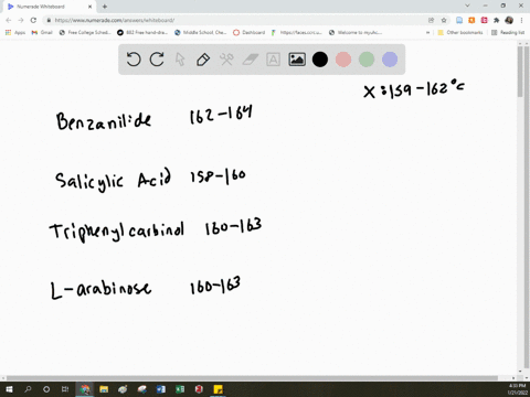based-on-the-following-melting-point-data-what-is-the-identity-of-the-unknown-x-pure-compound-literature-melting_point-c-measured-melting-point-range-of-x-159-162-c-measured-mixture-melting-62265