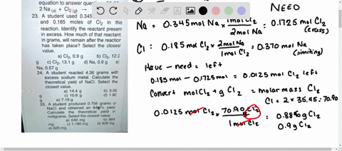 use-the-following-balanced-chemical-equation-t0-answer-questions-22-25-2-na-s-clz-g-2-nacl-s-23-a-student-used-0345-moles-of-na-and-0185-moles-of-clz-this-reaction-identify-the-reactant-pres-59549