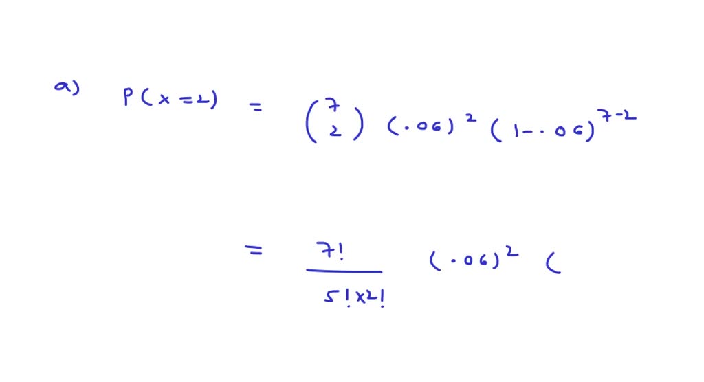 SOLVED: QUESTION 6 As the number of trials gets large, a binomial ...