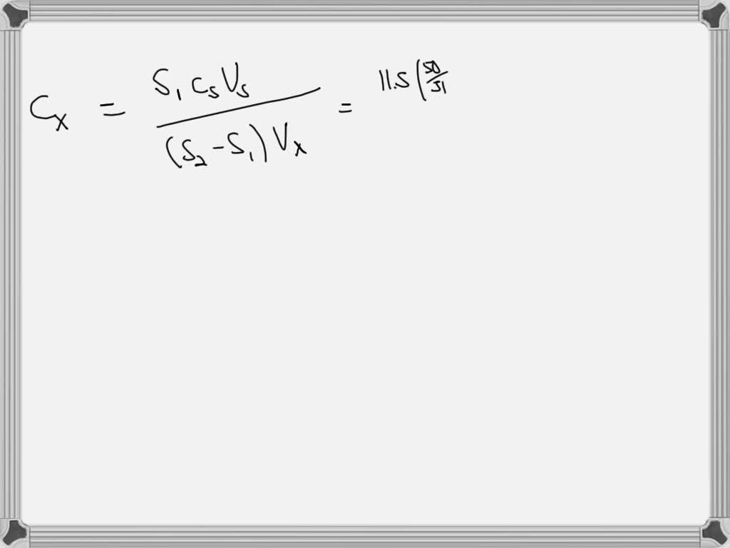 a 50.00 ml sample containing an analyte gives a signal of 11.5