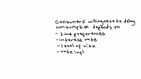 while-consumers-time-preferences-for-consumption-much-consumption-they-are-willing-to-delay-and-consequently-how-much-the-will-at-different-interest-rates-in-addition-risk-and-inflation-lead-to-higher