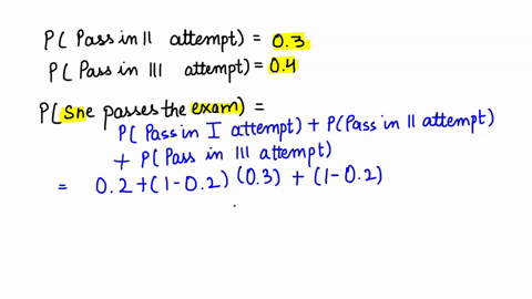 1914-a-more-realistic-probability-model-for-elaines-attempts-to-pass-a-test-in-the-previous-exercise-is-as-follows-on-the-first-try-she-has-a-probability-of-02-of-passing-if-she-fails-on-the-32171