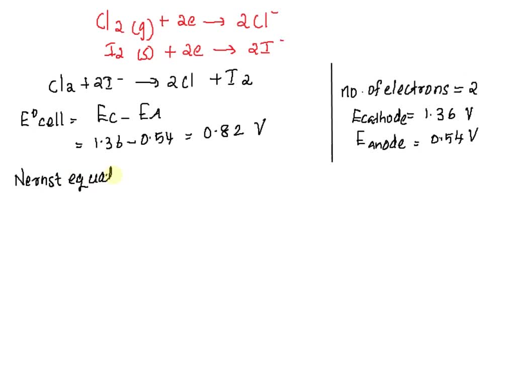 Solved Calculate The Equilibrium Constant For Each Of The Reactions At