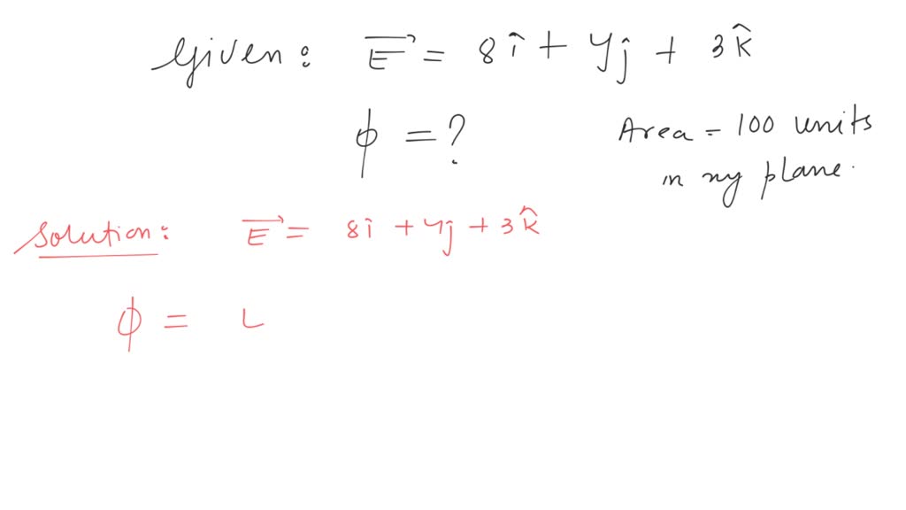 SOLVED: In a region of space the electric field is given by E = 8 4 ˆ ˆ ...