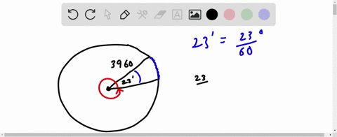 find-the-distance-along-an-arc-on-the-surface-of-the-earth-that-subtends-central-angle-of-23-minutes-1-minute-160-degree-the-radius-of-the-earth-is-3960-miles_-round-t0-the-thousandths_-3-de-20631