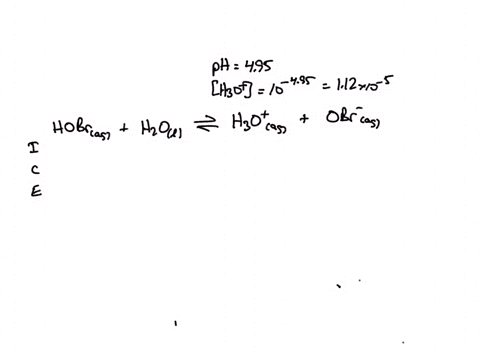 the-ph-of-a-0063-m-solution-of-hypobromous-acid-hobr-but-usually-written-hbro-is-495-calculate-k_m-2-35275
