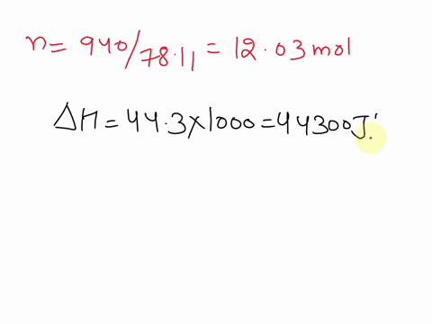the-heat-of-vaporization-ah-of-benzene-c6h6-is-443-kiimol-calculate-the-change-in-entropy-as-when-940-g-of-benzene-condenses-at-801-c-be-sure-your-answer-contains-unit-symbol-and-the-correct-00107