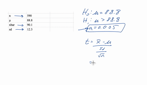 you-wish-to-test-the-following-claim-h-a-at-a-significance-level-of-0005-h-o-888-h-a-888-you-believe-the-population-is-normally-distributed-but-you-do-not-know-the-standard-deviation-you-obtain-a-samp