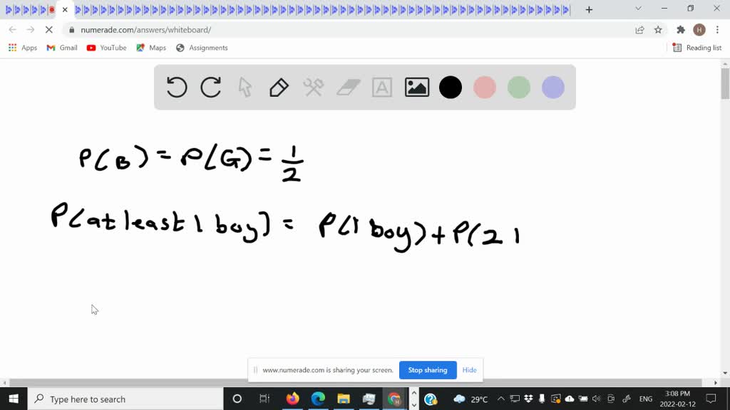 SOLVED: Find the probability that when a couple has two children, at