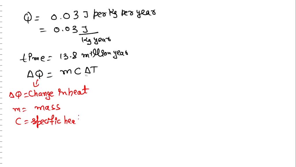 SOLVED Radioactive decay of granite and other rocks in Earth's