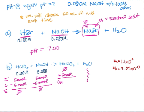 calculate-the-ph-at-the-equivalence-point-in-titrating-0100-msolutions-of-each-of-the-following-with-0080-m-naoh-a-hbr-aq-b-hclo2-aq-c-benzoic-acid-c6h5co2h-38062