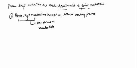 why-are-frameshift-mutations-likely-to-be-more-detrimental-than-point-mutations-in-which-a-single-pyrimidine-or-purine-has-been-substituted-52267