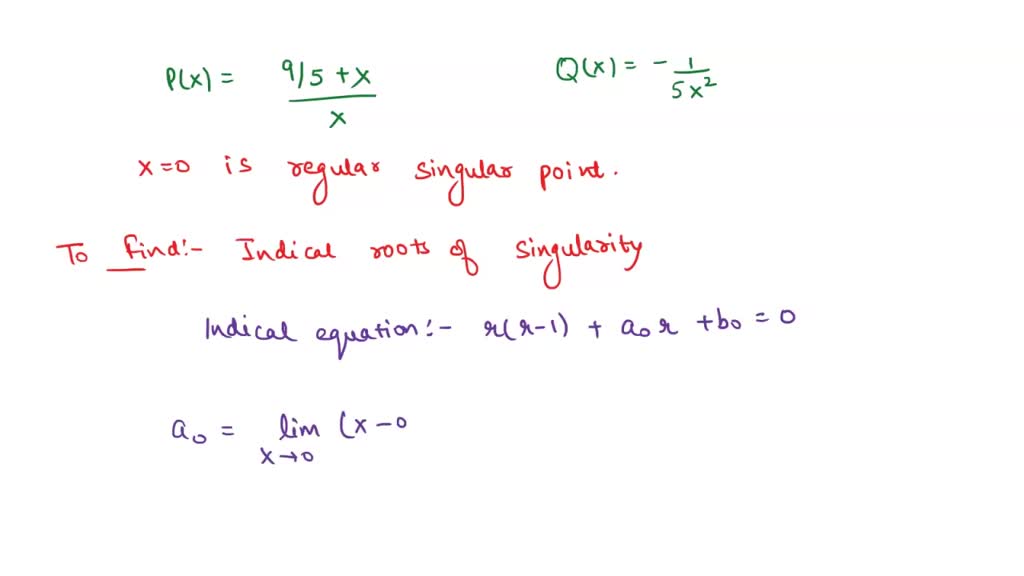 SOLVED point) Consider the differential equation 2x(x I)y" + 36x I)y