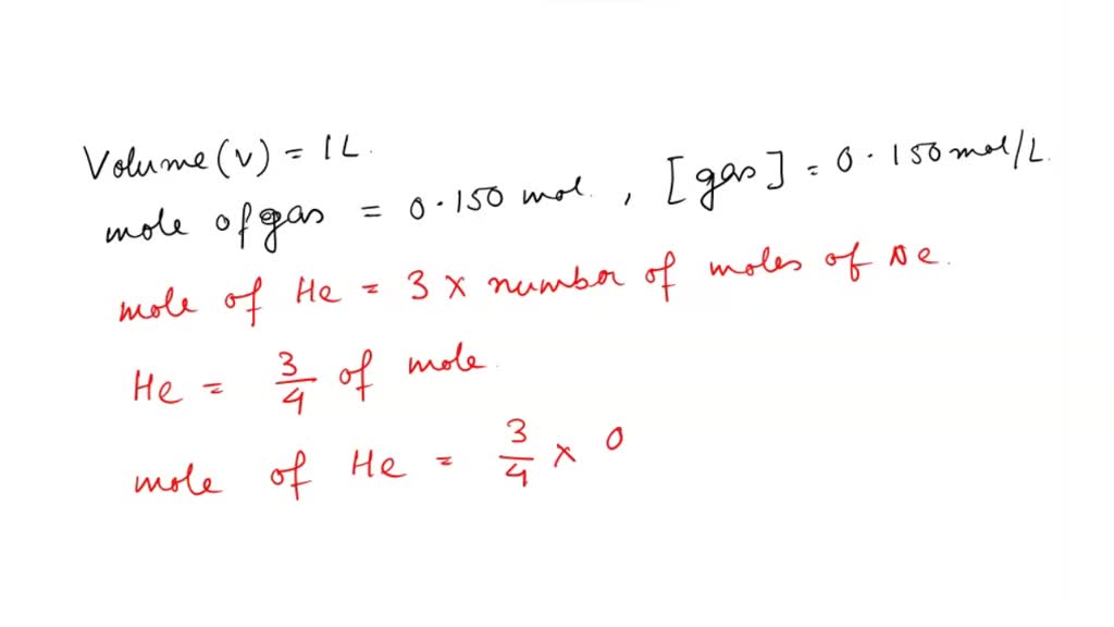 Solved A Mixture Of Helium And Neon Gases At 319 K Contains Three