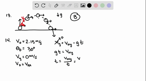 13-for-gcneral-projectile-motion-wben-the-projectik-s-thc-highest-point-ofits-trajcctor-a-its-accclcration-ieto-b-its-velocity-perpendicular-the-uccckration-c-its-velocity-and-acceleration-a-11551