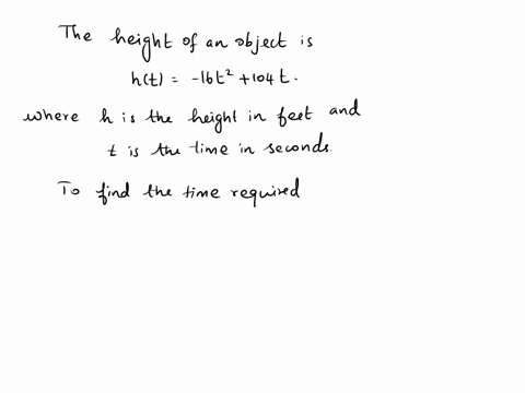 solve-each-problem-the-height-of-an-object-tossed-upward-with-an-initial-velocity-of-104-feet-per-se-35754