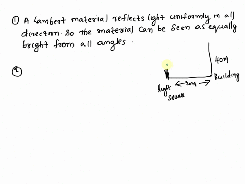1-1-how-can-you-tell-from-simply-looking-at-a-material-that-it-is-a-lambertian-material-why-2-a-source-is-positioned-20-m-horizontally-from-the-base-of-a-building-and-illuminates-the-vertica-80855