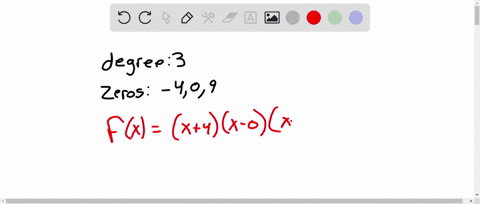 form-a-polynomial-whose-real-zeros-and-degree-are-given-zeros-409-degree-3-type-a-polynomial-with-integer-coefficients-and-a-leading-coefficient-of-1-fx-simplify-your-answer-22392