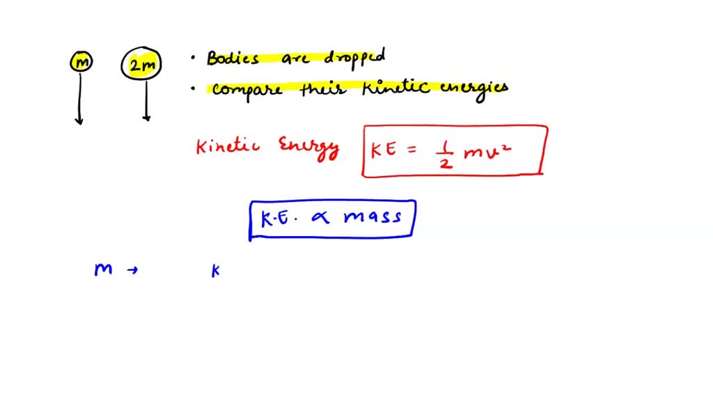 SOLVED Two marbles, one twice as massive as the other, are dropped