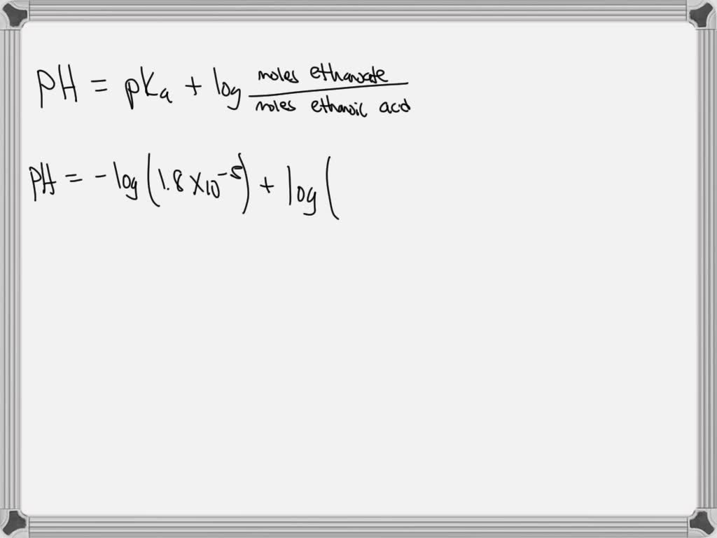 Solved A Buffer Solution Was Made By Dissolving 10 0 Grams Of Sodium Ethanoate In 200 0 Ml Of 1