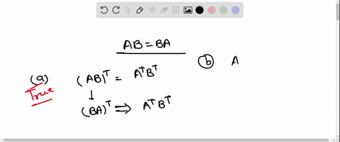 a-and-b-are-n-x-n-matrices-if-ab-ba-then-which-equation-is-false-please-choose-one-ao-abt-atbt-boa2-_-b2-a-bja-b-c-ab-1-ab-1-doa2b-1-2b-1ja-22797