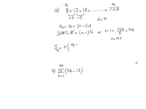 compute-the-sums-below-assume-that-the-terms-in-the-first-sum-are-consecutive-terms-of-an-arithmetic-sequence-81318738-with-99-on-top-and-k1-on-the-bottom-and-with-4k-13