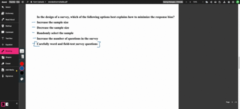 point-in-the-design-0l-survey-which-ot-the-tollowing-options-best-explains-how-0-minimize-lhe-response-bias-increase-the-sample-size_-decrease-the-sample-size-randomly-select-the-sumple-incr-25364