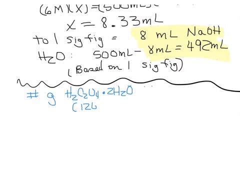 pre-labouestions-1how-much-6m-naoh-is-required-to-make-500-ml-of-o1m-naohhow-much-dl-water-is-required-show-all-your-calculations-2calculate-the-number-of-grams-of-oxalic-acid-dihydratomw126-10208
