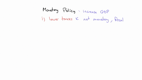 which-of-the-following-is-a-monetary-policy-to-combat-a-recession-cutting-taxes-increasing-money-supply-increasing-government-spending-decreasing-money-supply