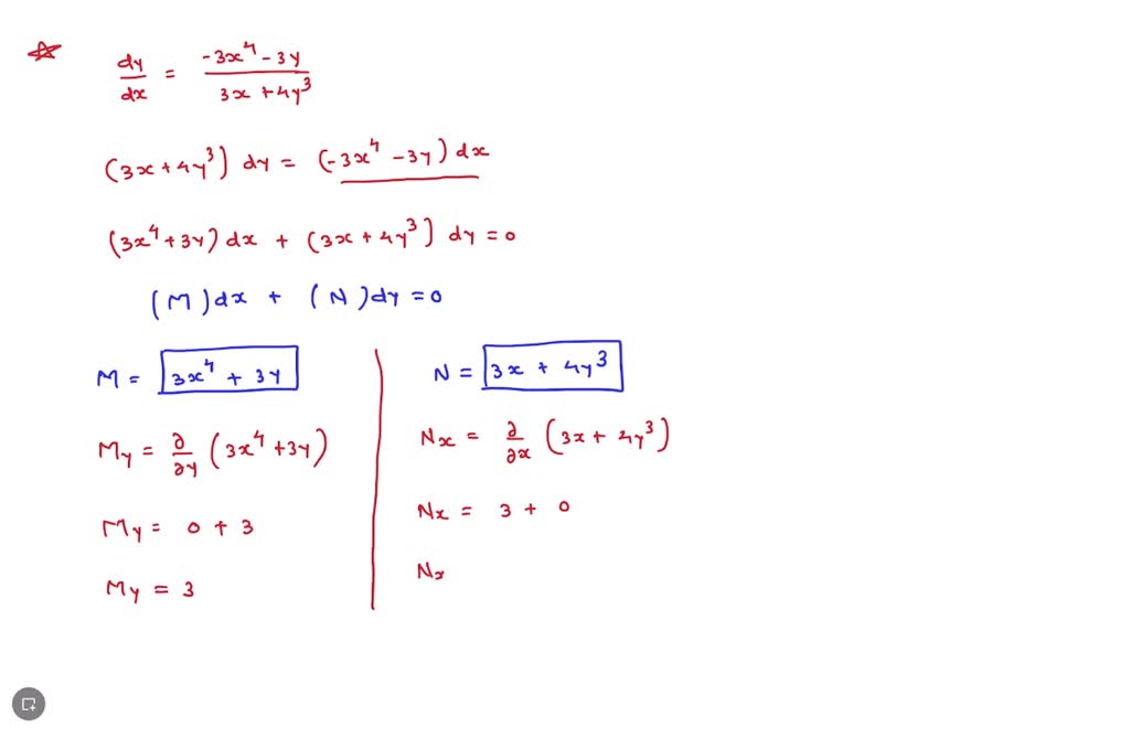 SOLVED: Y' = Flx; Y) = 2x Y: Y' = Fx Y) = 2x Y Check Using LHS And RHS