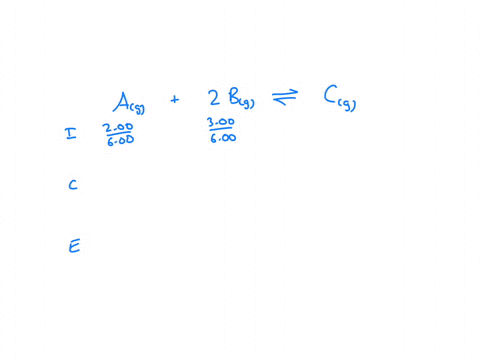 for-the-reaction-given-below-200-moles-of-a-and-300-moles-of-b-are-placed-in-a-600-l-container-at-equilibrium-the-concentration-of-a-is-0246-moll-what-is-the-concentration-of-b-at-equilibriu-68923