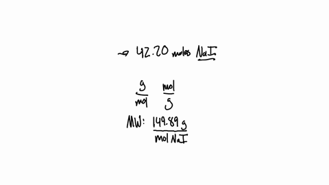 what-is-the-mass-in-grams-of-4220-moles-of-nai