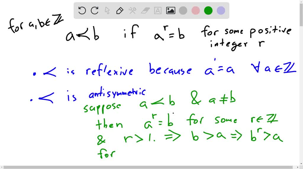 SOLVED: 04. [4 Marks] Let R Be The Relation On Z+ Defined By MRn If And ...