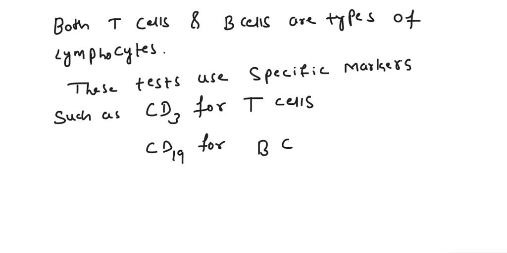 SOLVED Can a differential WBC count be used to distinguish T cells