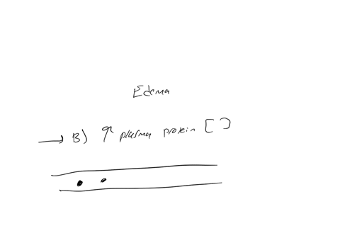edema-can-be-caused-by-all-of-these-factors-except-qquad-increased-venous-pressure-an-increase-in-the-plasma-protein-concentration-obstruction-of-lymphatic-vessels-increased-capillary-permeability-bec
