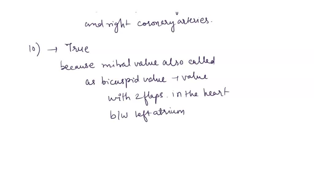 SOLVED: ACROSS 1. The endocardium is composed of simple epithelium. 4 ...