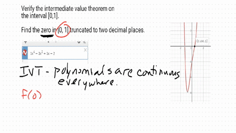 use-the-intermediate-value-theorem-to-show-that-the-following-function-has-zero-in-the-given-interval-approximate-the-zero-correct-to-two-decimal-places-fx-5x4-_-3x2-5x-2-01-select-the-corre-62228