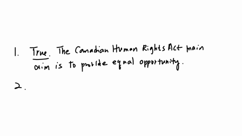 question-11-1-point-the-canadian-human-rights-act-seels-to-guarantes-equalty-before-the-law-for-every-canadian-true-false-question-12-1-point-allowing-an-employee-who-has-just-joined-a-relatively-obsc