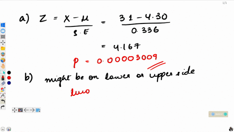 453-consider-the-minitab-output-below-one-sample-z-test-of-mu-30-vs-not-30-the-assumed-standard-deviation-13-n-mean-15-31-400-se-mean-95-ci-2-p-0336-30742-32058-a-fill-in-the-missing-values-35376