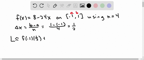 calculate-the-left-riemann-sum-for-the-given-function-over-the-given-interval-using-the-given-value-of-n-when-rounding-round-your-answer-to-four-decimal-places-if-using-the-tabular-method-va-04256