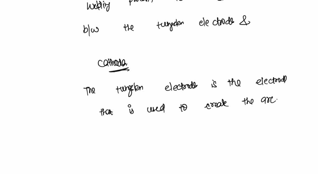 SOLVED '4) In the nontransferred plasma arc welding process, arc is